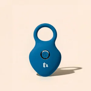 PulseLoop Blue Rechargeable Vibrating Ring – Silicone Couples Massager