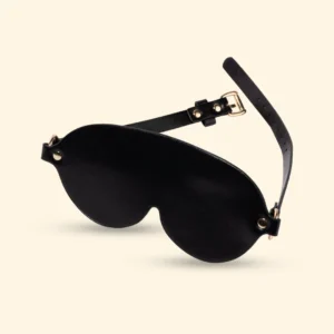 Premium Adjustable Faux Leather Blindfold