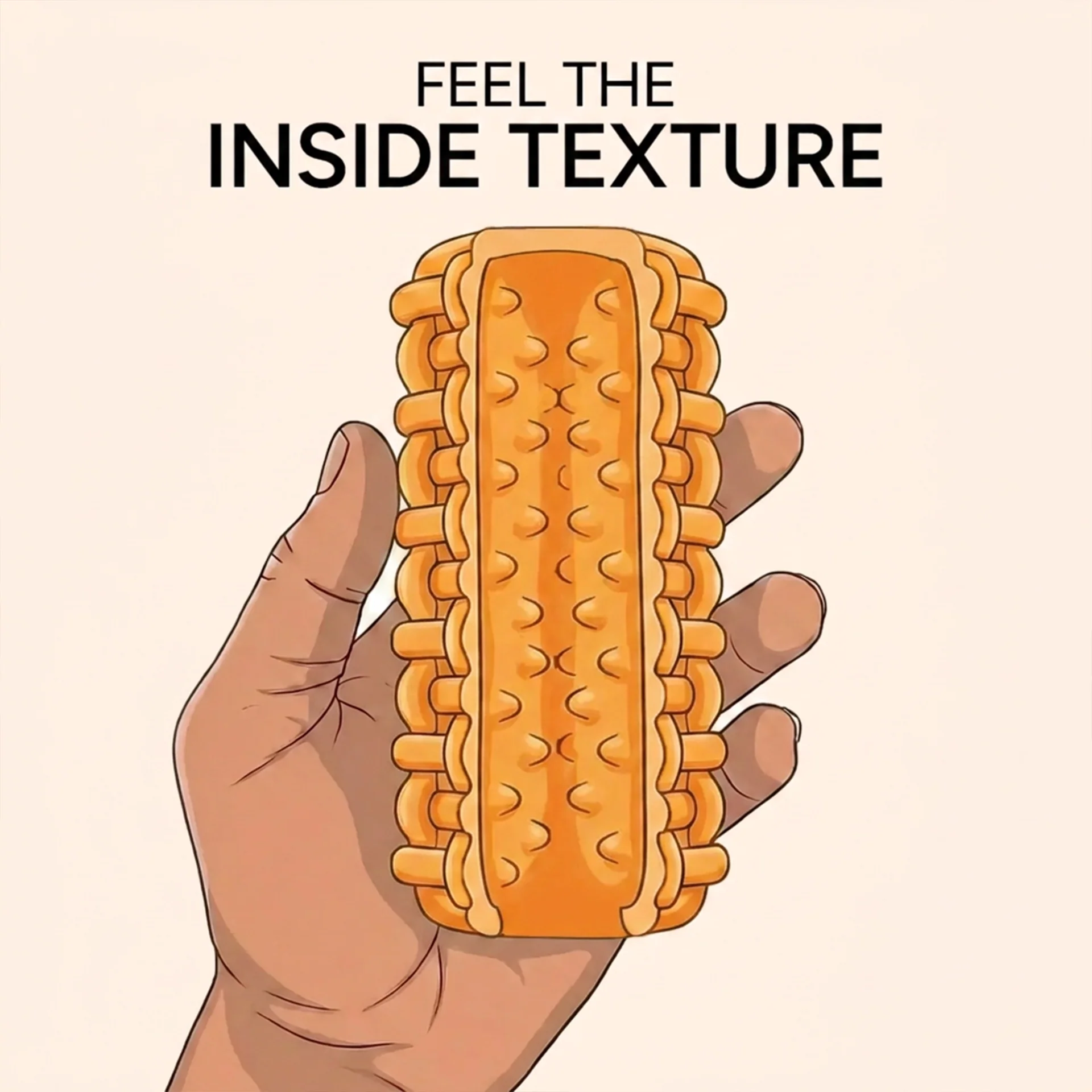 FlexWeave Textured Sleeve – Premium Soft TPE Stroker - Image 4