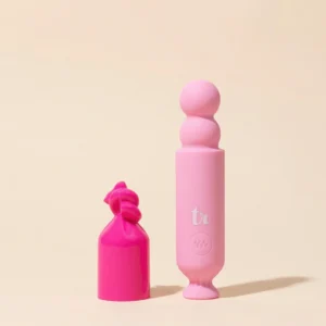 CandyPop Mini Wand Vibrator – Rechargeable Bullet Massager with Protective Travel Cap