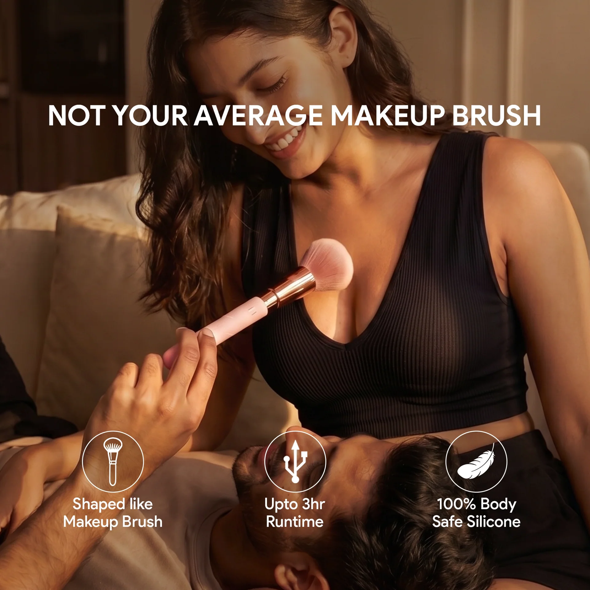 Glow Wand Rechargeable Personal Massager – Slim Waterproof Silicone Vibrator - Image 2