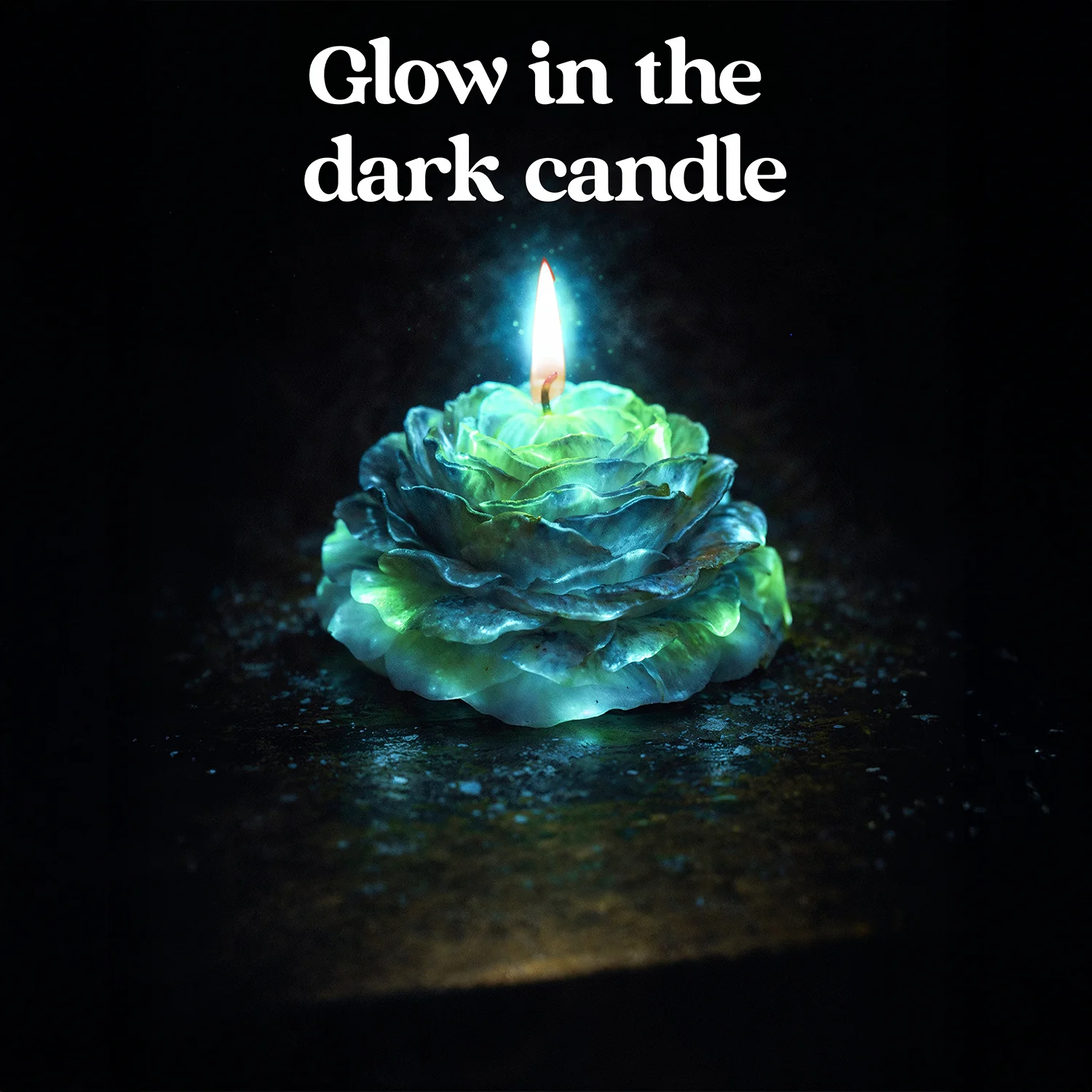 Rainbow Bloom Decorative Flower Candle - Image 2