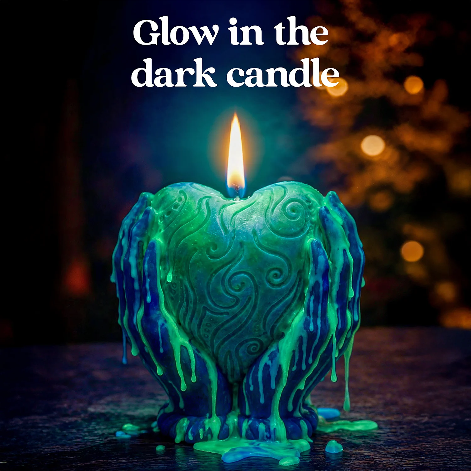 Heart in Hands Decorative Candle - Image 2
